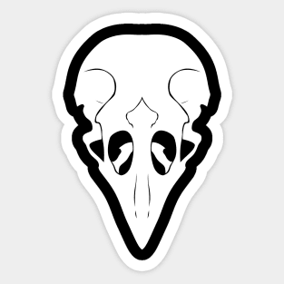 Crow Skull Sticker